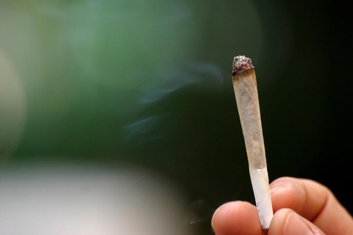 A marijuana joint.