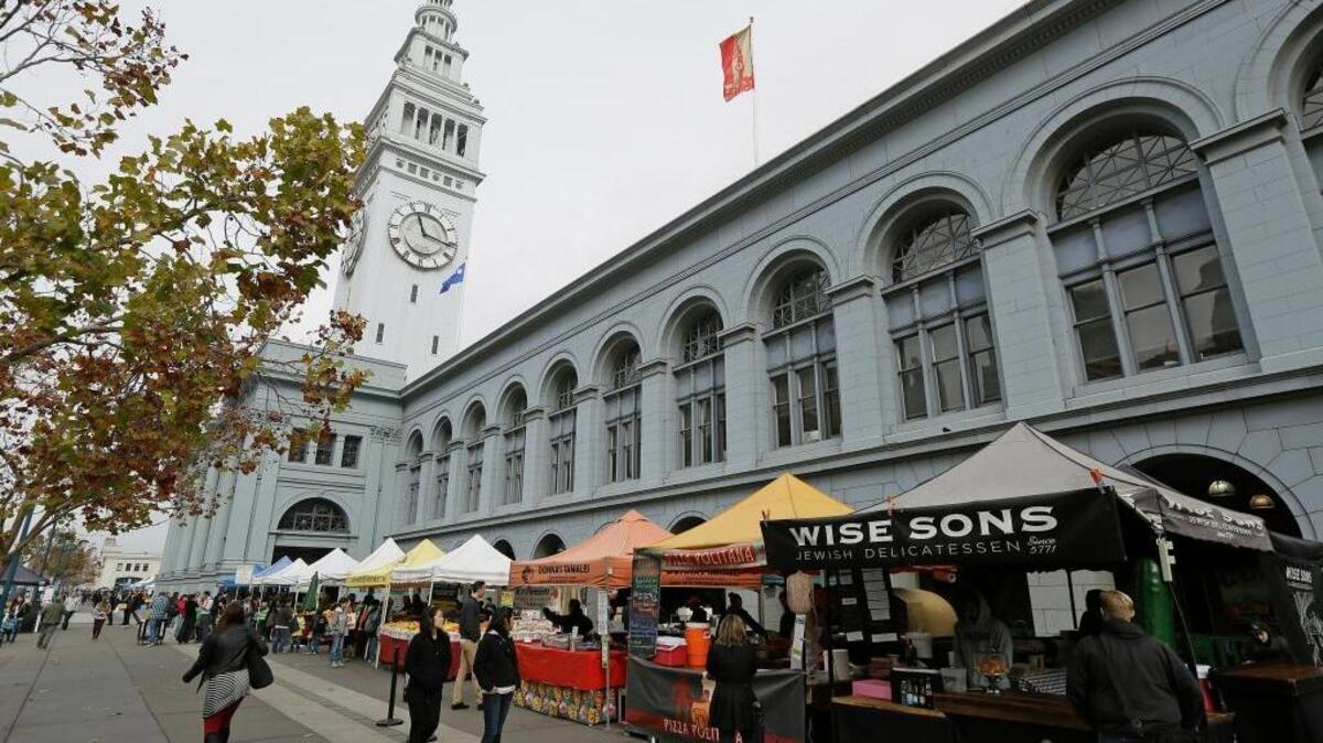 The Ferry Building in San Francisco is seen in 2015. A woman was arrested Monday after she was accused of trying to kidnap a 2-year-old boy.