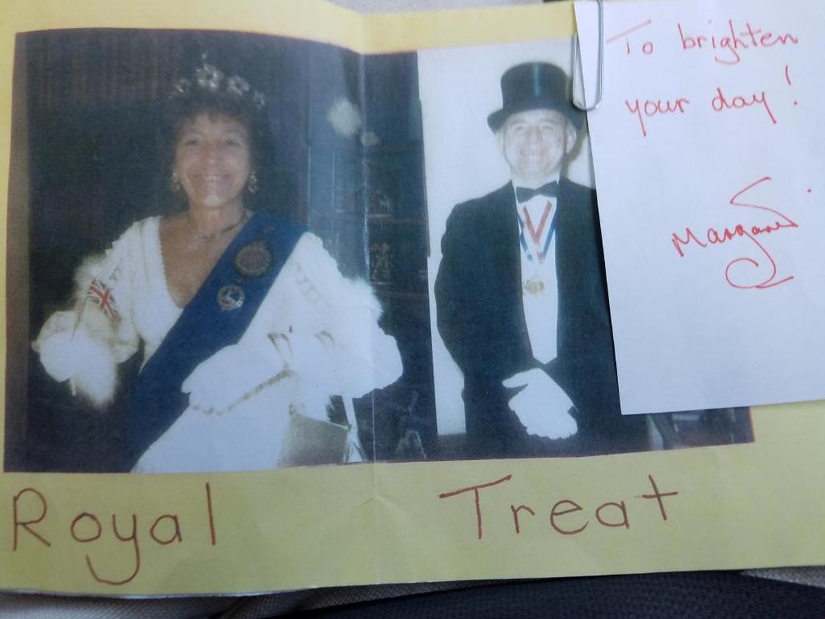 A Halloween card sent by Margaret Stephenson, 86, a Redwood Valley Fire victim, to friend Tom Allman, the Mendocino County sheriff.
