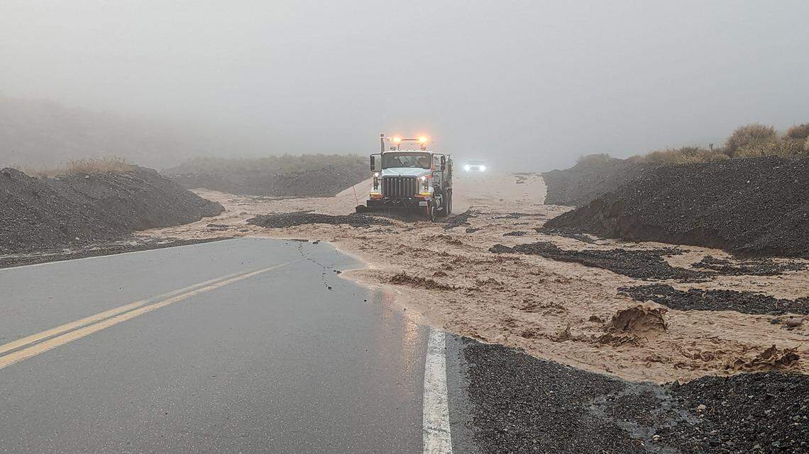 After the remnants of Hurricane Hilary dumped a year’s worth of rain into Death Valley National Park in just one day, park rangers and officials from the California Highway Patrol spent Aug. 21 searching for anyone stranded by the catastrophic flooding while Caltrans worked on clearing an exit route so an estimated 400 residents, travelers, and employees sheltering inside the park could leave.