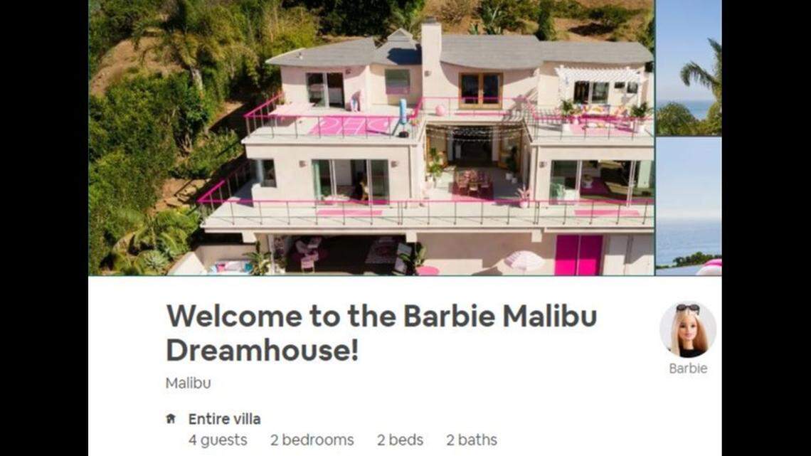 One lucky person and up to three friends can book a two-night stay in a real-life Barbie Malibu Dreamhouse for $60 on Airbnb as a one-time promotion for the doll’s 60th anniversary.