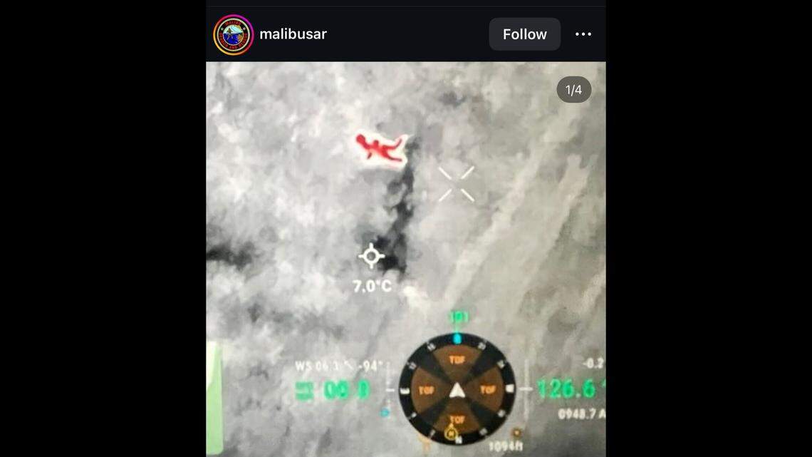 A 78-year-old missing man was rescued from 48-degree weather, California officials said.