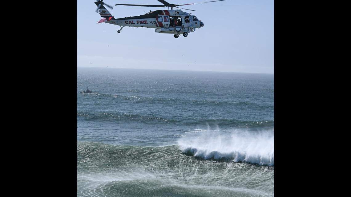 A man has gone missing after jumping from a cliff in California, deputies said.