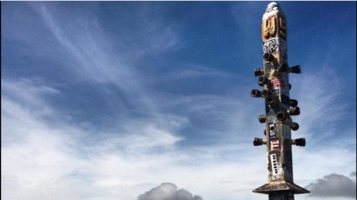 Vandals sawed top off an iconic sculpture that marks the top of a 3-mile hike on a popular mountain peak in California.