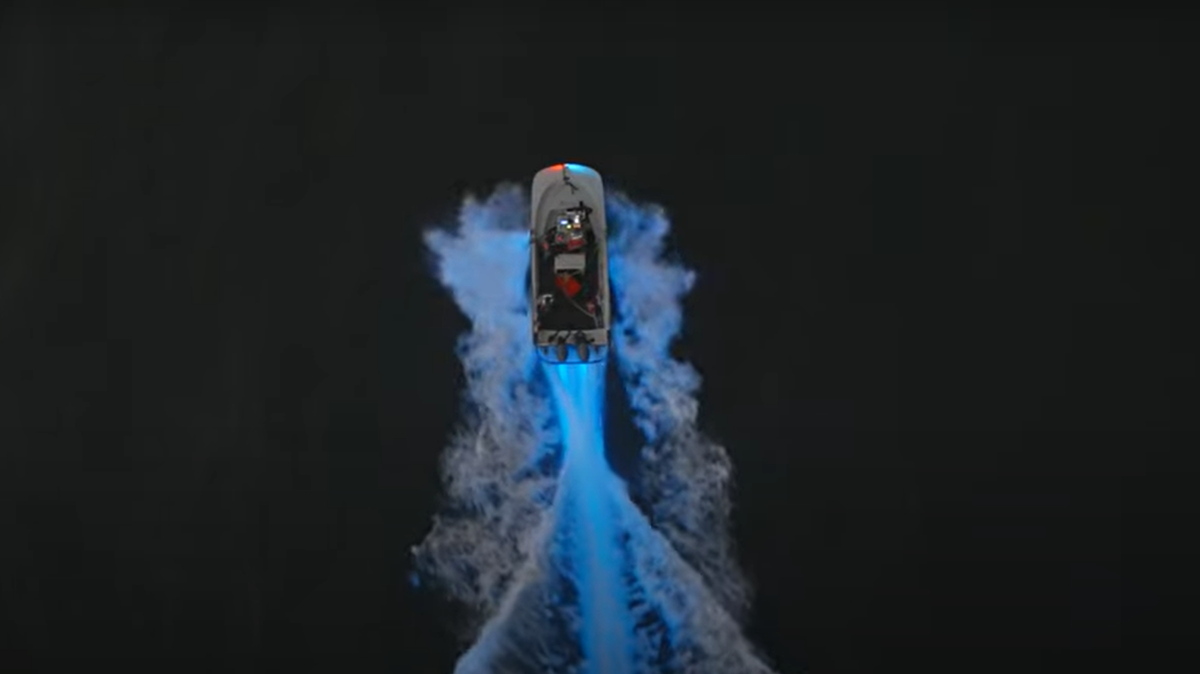 Scientists boarded the boat on May 16 to see if they could prompt the bioluminescence. They did.