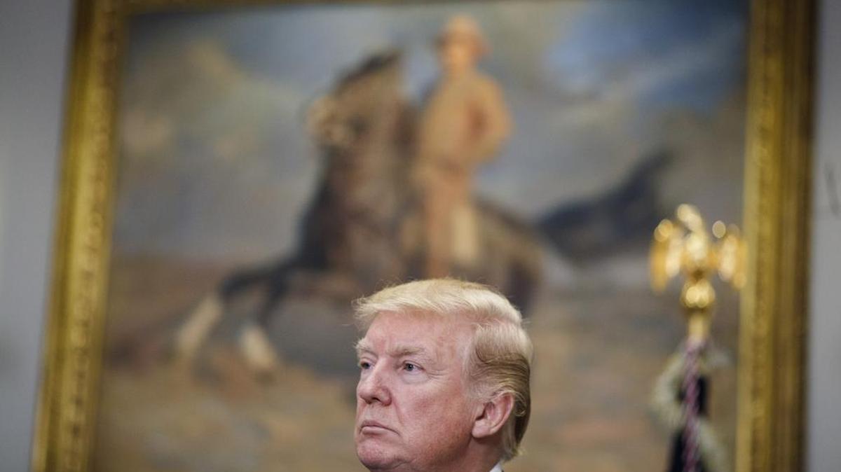 President Donald Trump at the White House on Tuesday. A San Diego State University course titled “Trump: Impeachment, Removal or Conviction?” has been renamed following an outcry.