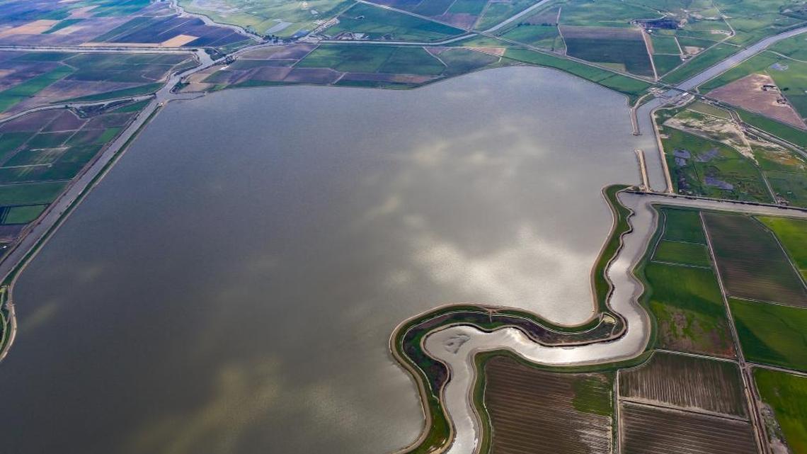 Clifton Court Forebay serves as an entryway for a Delta pumping station critical to the State Water Project. The state has shut down the pumping station for repairs.