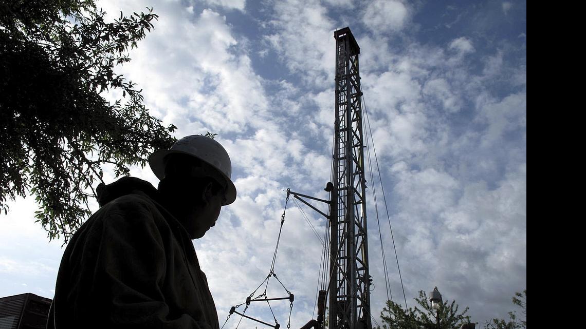 
Jorge Vargas drills a well at a farm in Chowchilla in 2014. Reports that water well drillers file with the state are set to become public under a bill signed into law this week.


