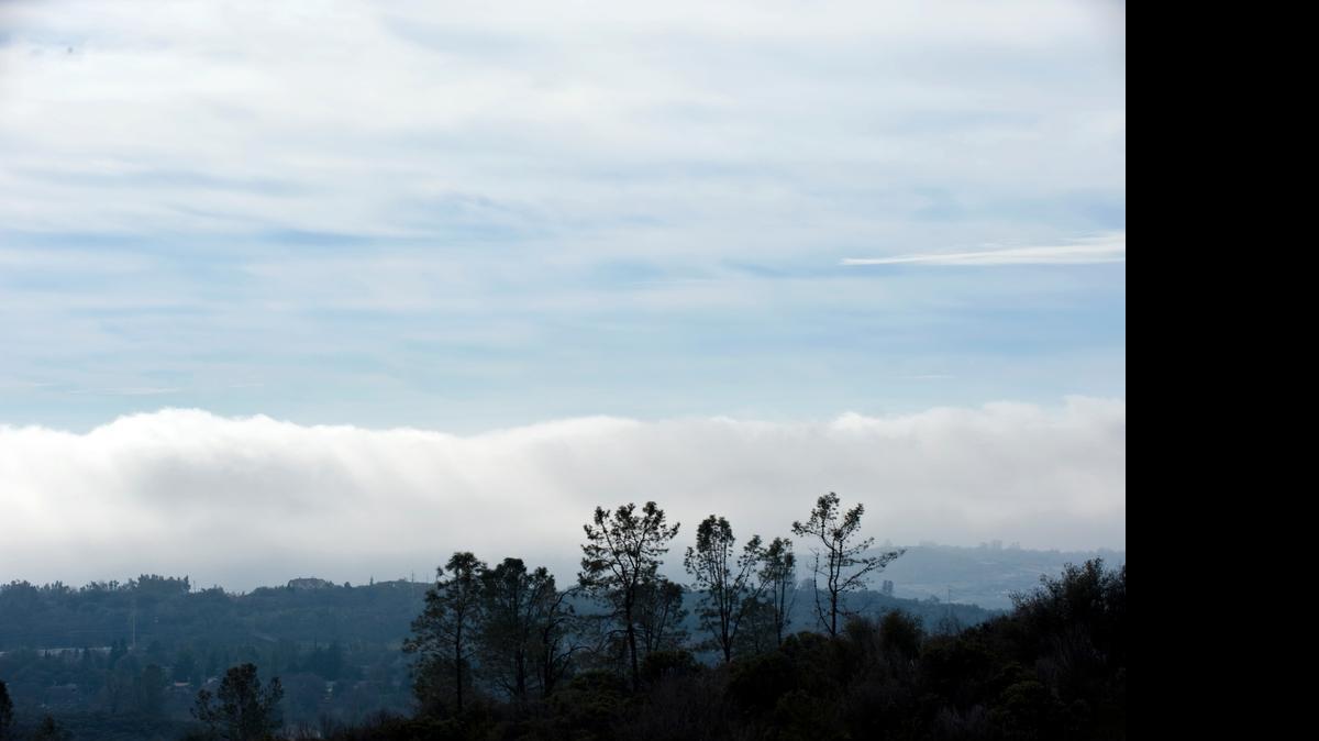 
Low clouds hug the valley floor as the sun breaks out near Cameron Park looking west from Shingle Springs.
