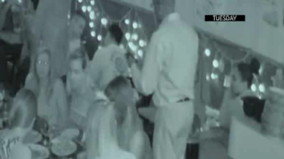 Surveillance video of the theft.