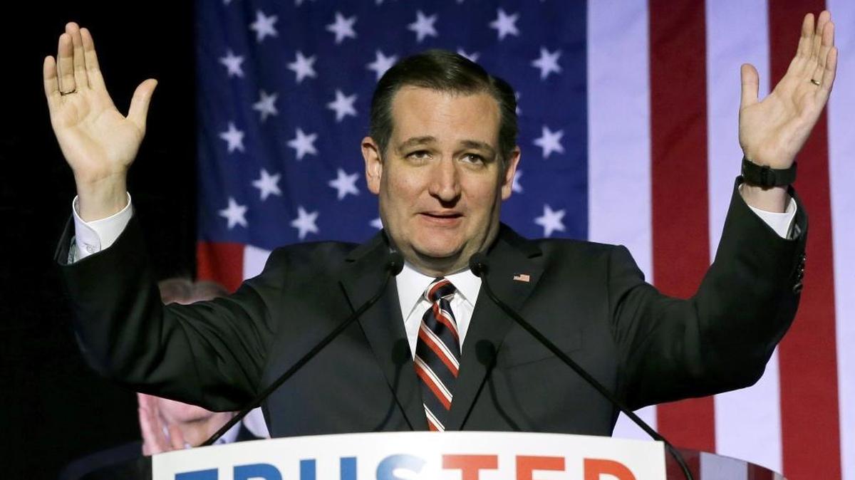 Republican presidential candidate Sen. Ted Cruz, R-Texas, speaks during an election night watch party Tuesday, March 15, 2016, in Houston. Cruz, businessman Donald Trump and Ohio Gov. John Kasich seek to come out of California with the most delegates June 7.