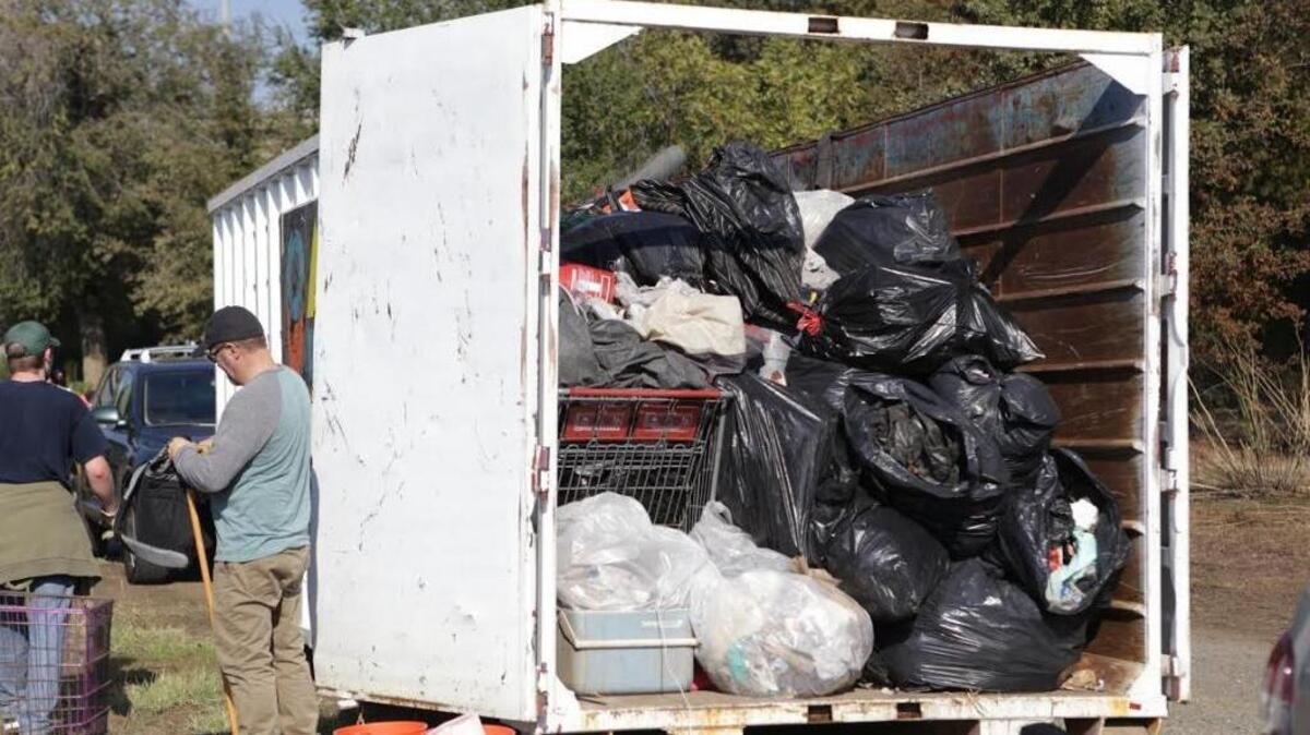 Trash from parkway