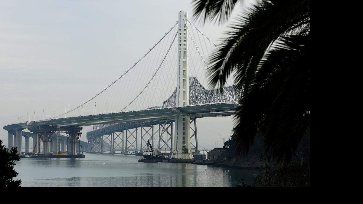
The new eastern span of the San Francisco Oakland Bay Bridge in 2014.
