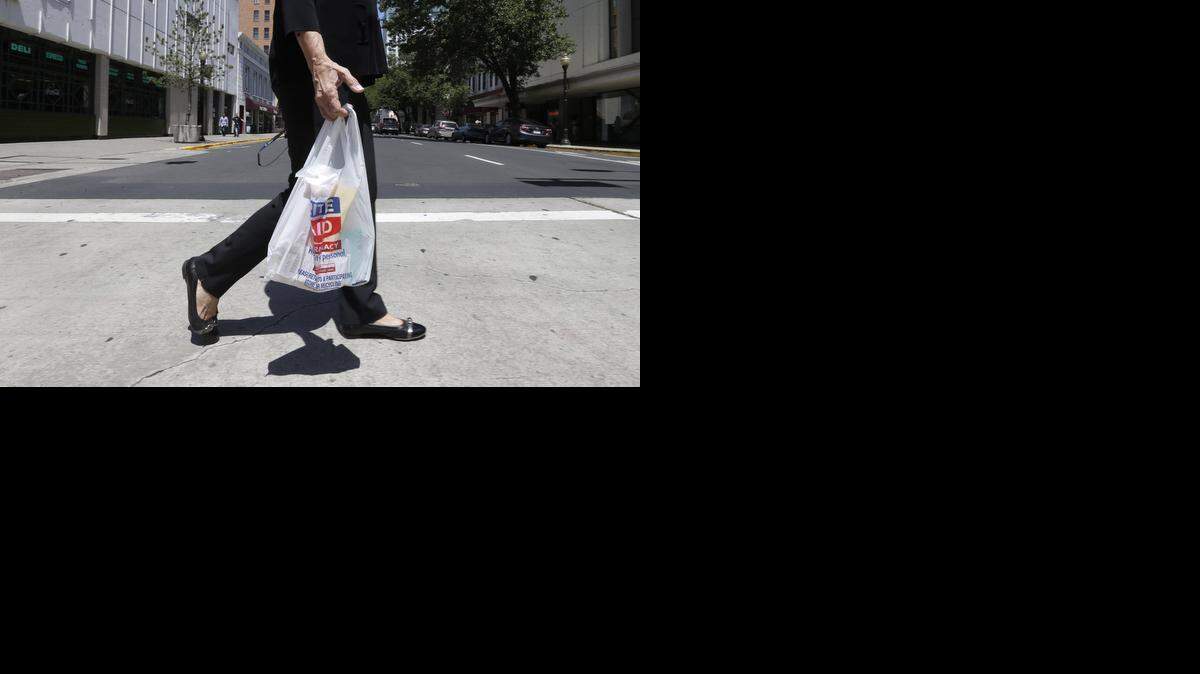  Plastic carryout bags will be banned in Sacramento next year.