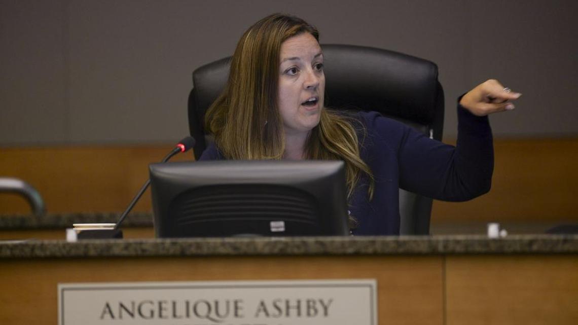 Sacramento City Councilwoman Angelique Ashby during a 2015 council meeting in Sacramento. Ashby won re-election on Tuesday, June 5, 2018.