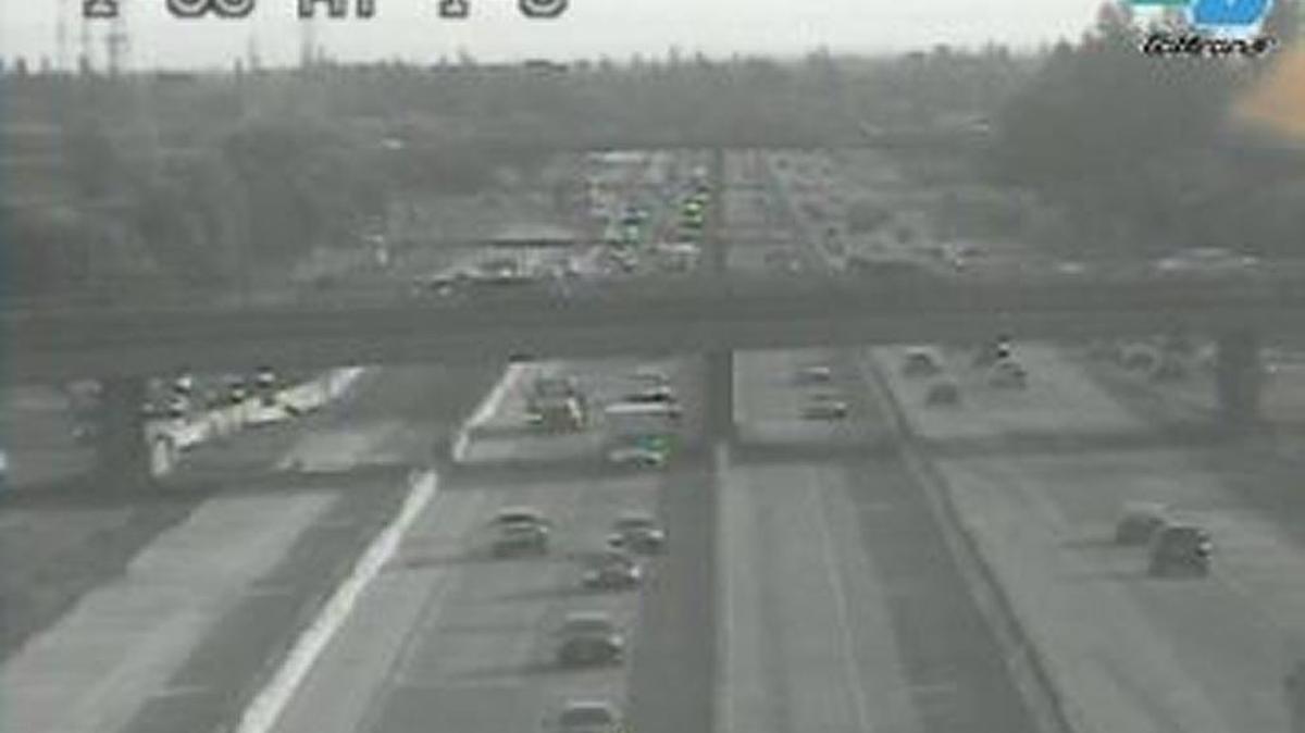 Traffic moves smoothly across the top Monday morning, Aug. 29, 2016, on Interstate 80 east of Interstate 5 after completion of lane-replacement work that closed some lanes during the weekend.