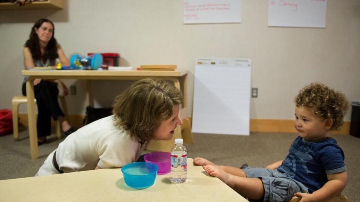 Marie Rocha, a board certified behavior analyst, works with Davi at the UC Davis MIND Institute in 2015. Psychologist Jane Roberts will discuss “Emergence of Autism and Anxiety in Fragile X Syndrome” at 4:30 p.m. Wednesday at the UC Davis MIND Institute auditorium.