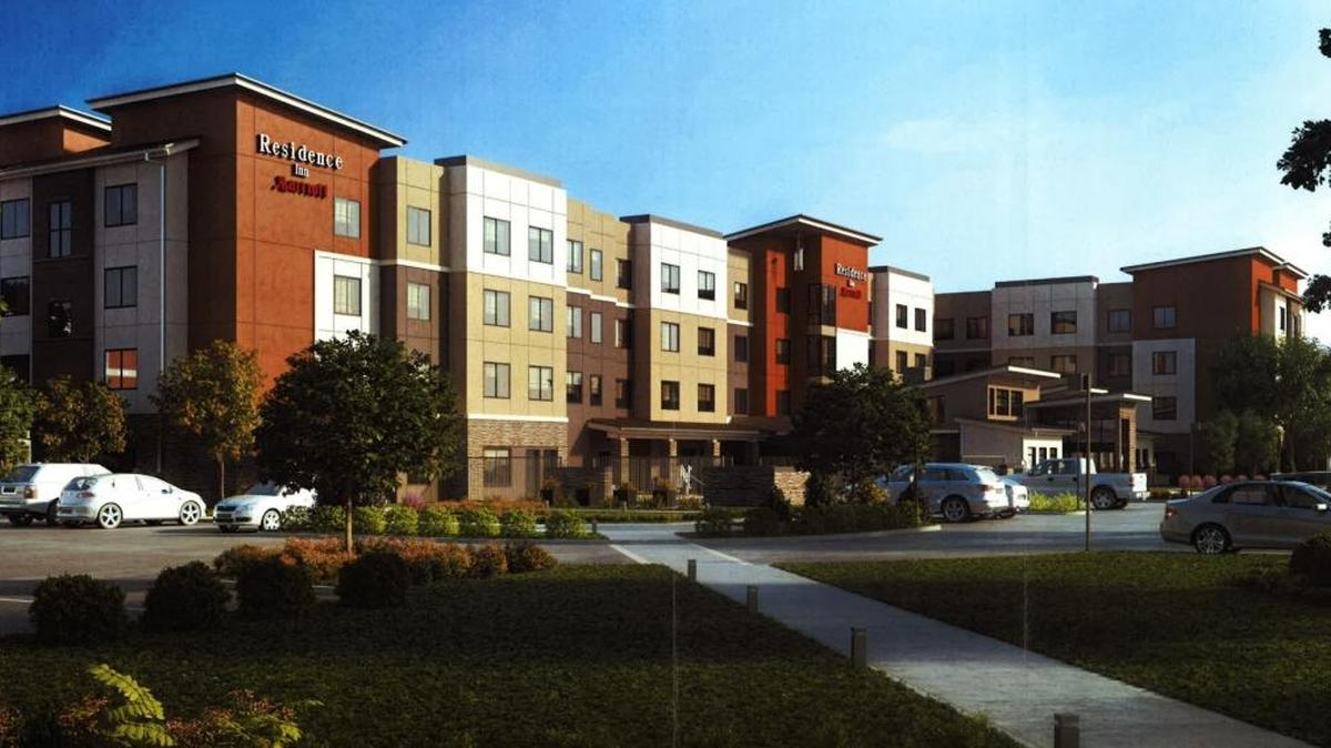 Conceptual drawing of the new Residence Inn proposed for Roseville.