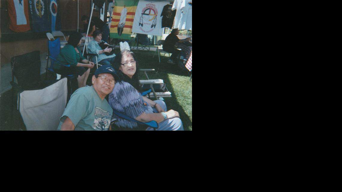 
Jean LaMarr of the Susanville Indian Rancheria with her late husband DeeRoy “Spence” Spencer. The couple were married for 37 years and spent their lives together in Northern California. LaMarr and her family are fighting with the Navajo Nation over his remains.
