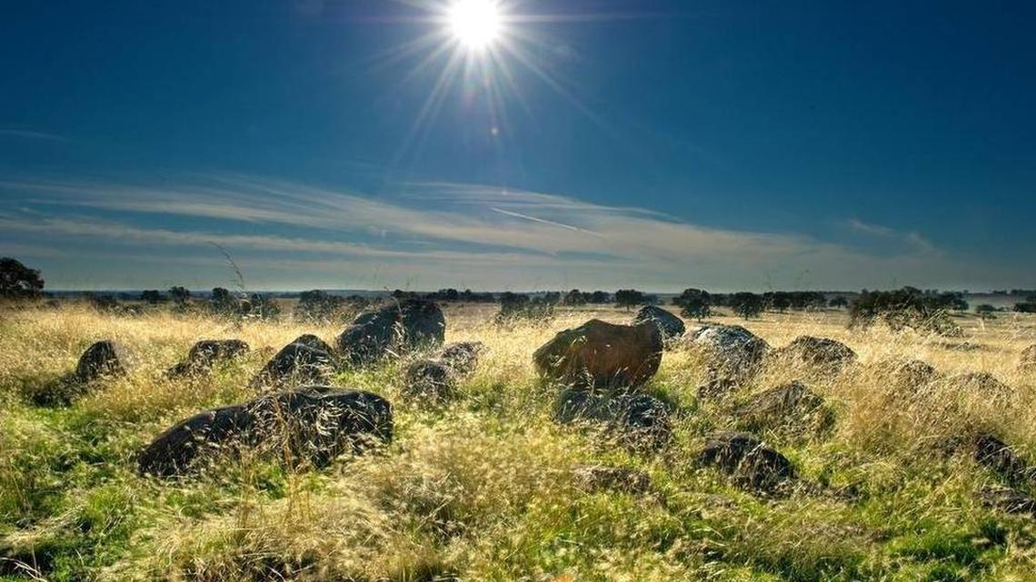 Rocks cover a Teichert Construction mining area. A jury on March 21 found Sacramento County officials aided Teichert, putting gravel mines out of business.