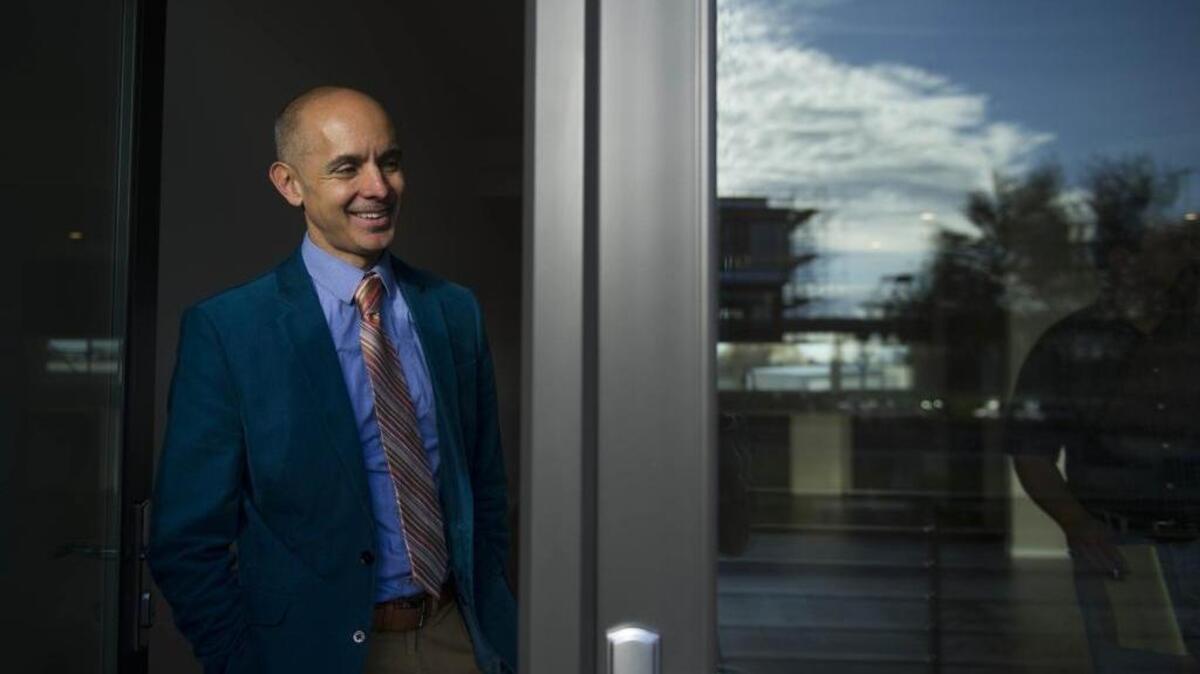 Christopher Cabaldon, West Sacramento’s mayor, at the new and stylish Park Moderns in 2014 near the river in the Yolo County city.