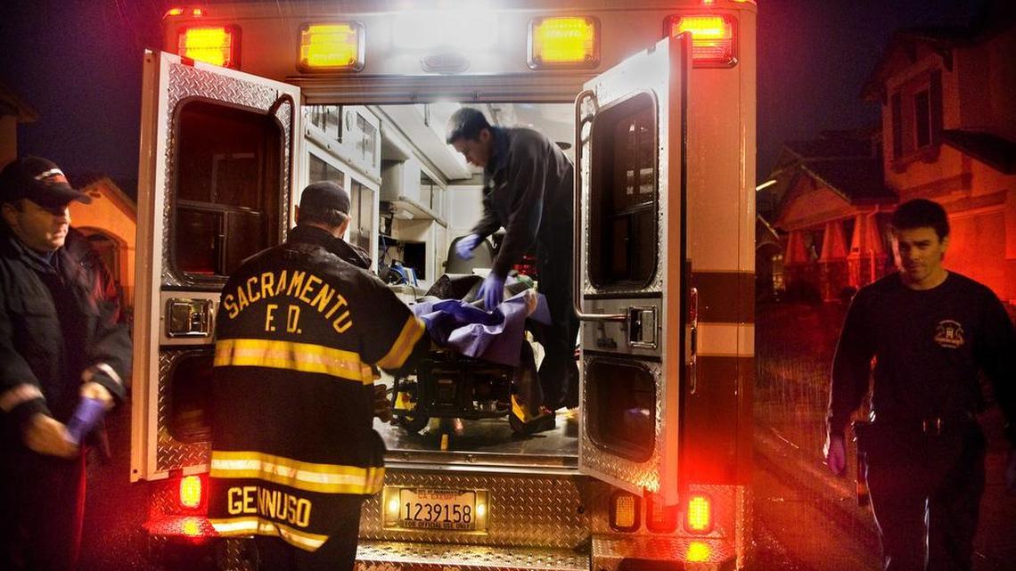 Firefighters from North Natomas Fire Station 30 load a patient into a fire department ambulance Feb. 17, 2009. Sacramento Area Firefighters Local 522 criticized the city Friday, Dec. 23, 2016, after some firefighters have suffered illnesses that they attribute to exhaust leaks in city ambulances.
