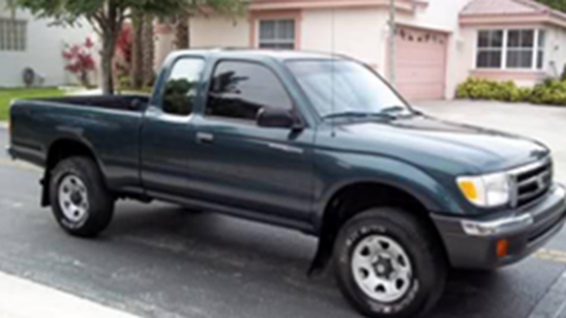 Alycia “Aly” Leane Yeoman, 20, was last seen driving her 1998 Toyota Tacoma truck, similar to the one pictured, at 11 p.m. Thursday heading west onto Butte House Road in Yuba City.