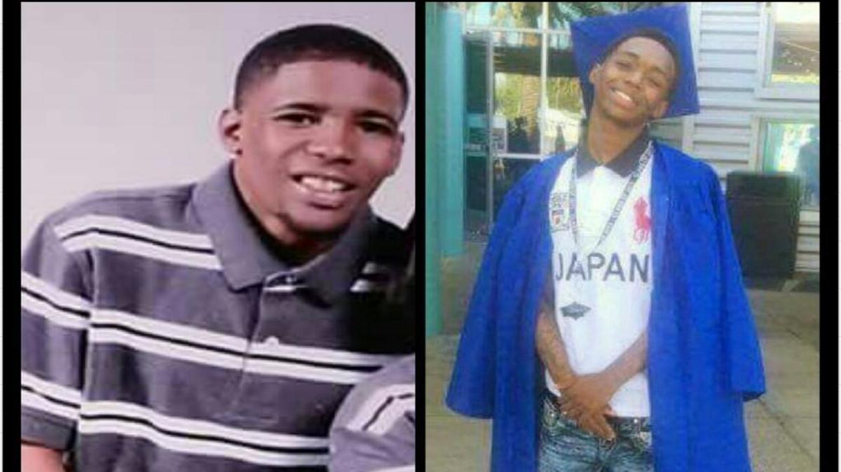 Marquise Brown, left, and James Ferrell were found dead late Saturday.