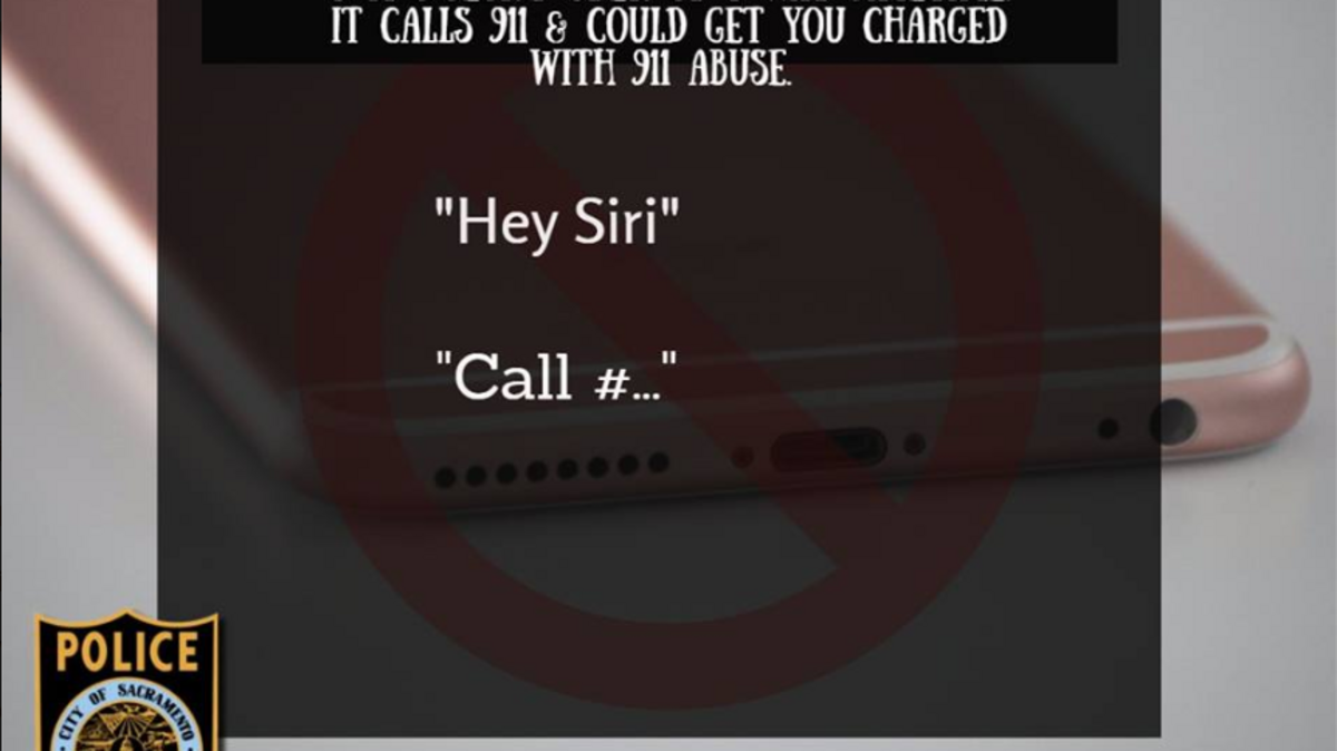 Police in Sacramento and other communities are warning iPhone users against a new prank circulating on social media.