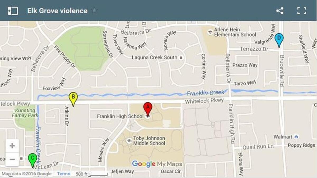 Four violent episodes shook Elk Grove during a three-day stretch from Wednesday, Jan. 27, 2016, to Friday, Jan. 29, 2016. The latest was a fatal shooting Friday night in which a man quarreled with then shot at his girlfriend and members of her family before killing himself with a single gunshot.