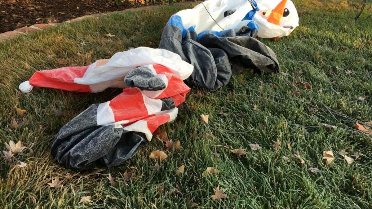 Mariah McManaman has lived on Adana Circle for two years and says she has noticed cars have been broken into before, but she doesn’t understand why someone would slash her holiday decorations.