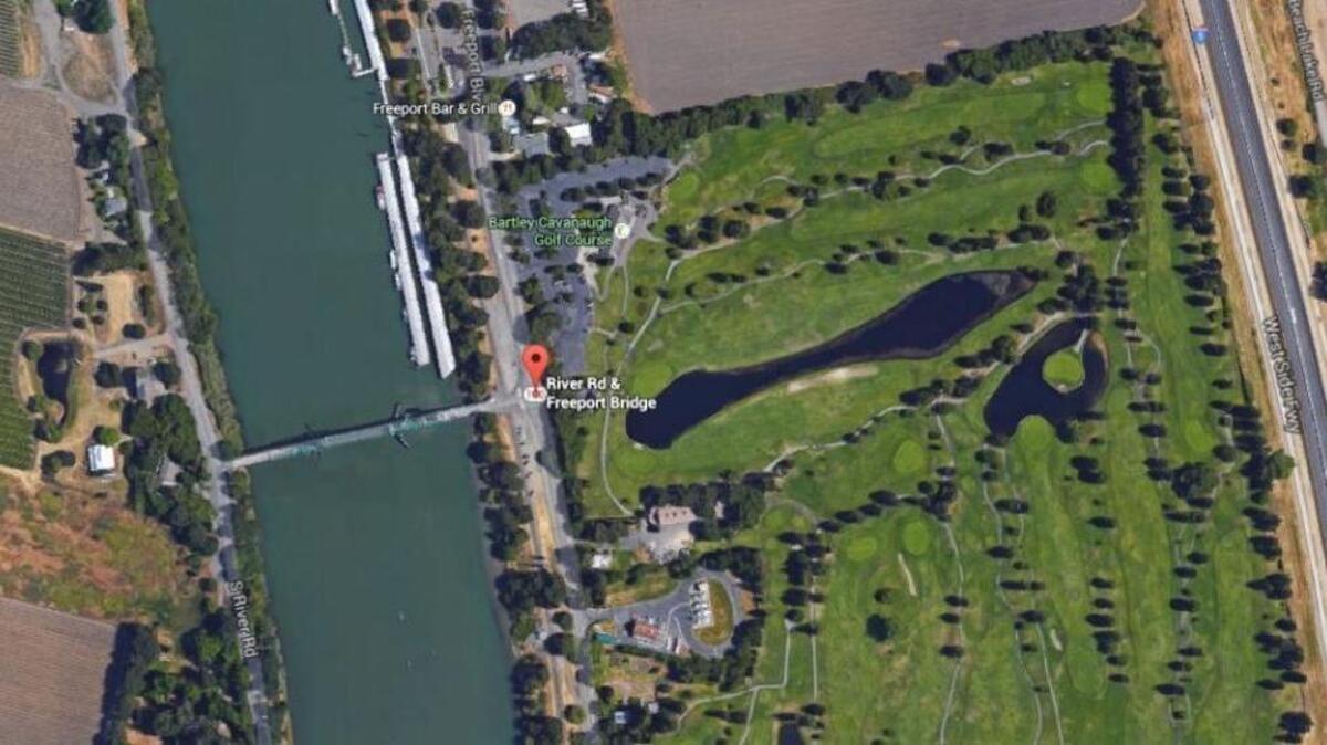 The approximate location where police set up a perimeter is shown in this Google Earth image.
