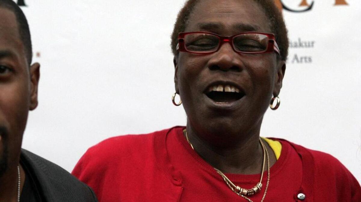 FILE - In this June 16, 2011 file photo, Afeni Shakur, mother of the late Tupac Shakur, attends the 2Pac 40th Birthday Concert Celebration in Atlanta. Afeni Shakur has died. She was 69 years old. The Marin County, California, Sheriff’s Department confirmed her death.