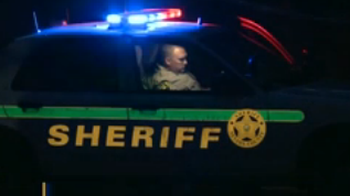 A Nevada County Sheriff’s unit at the scene Tuesday night.