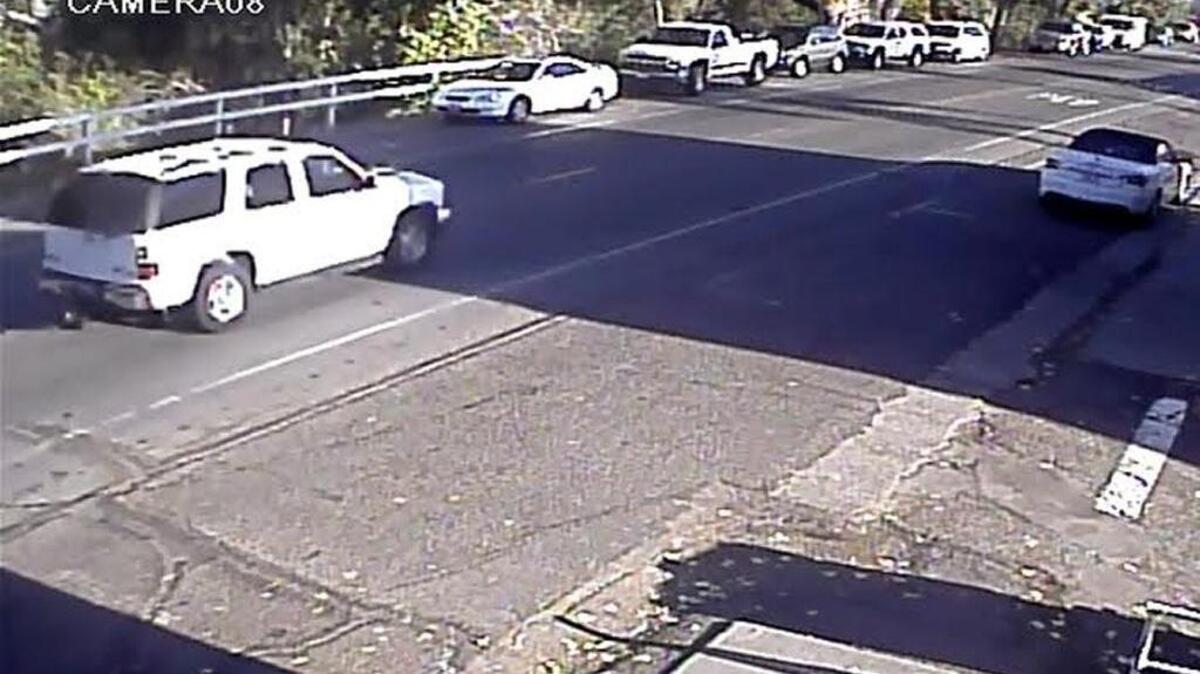Suspected getaway SUV