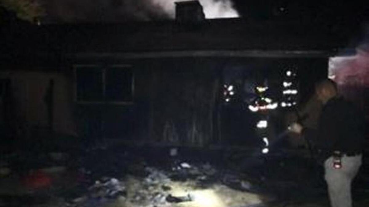 A fire at in a vacant North Highlands duplex Tuesday night is under examination by arson investigators.