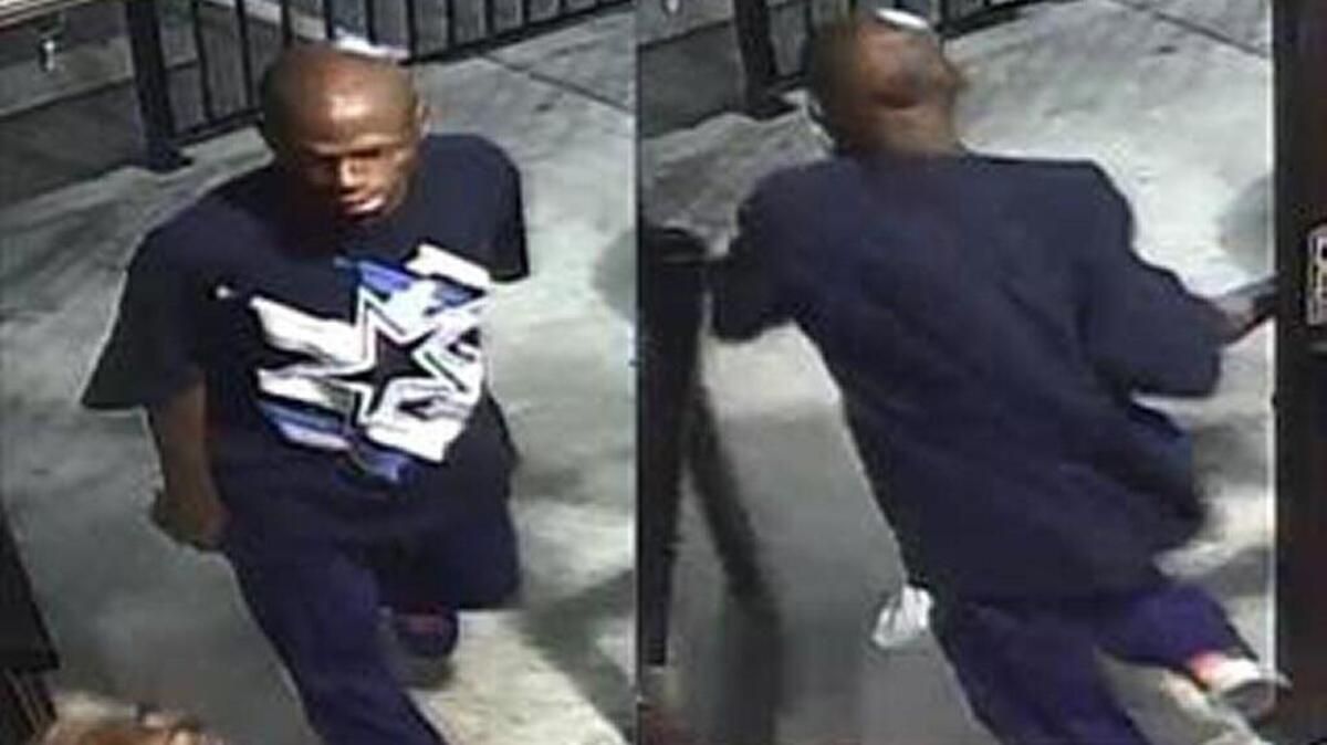 
Security camera photographs of robber
