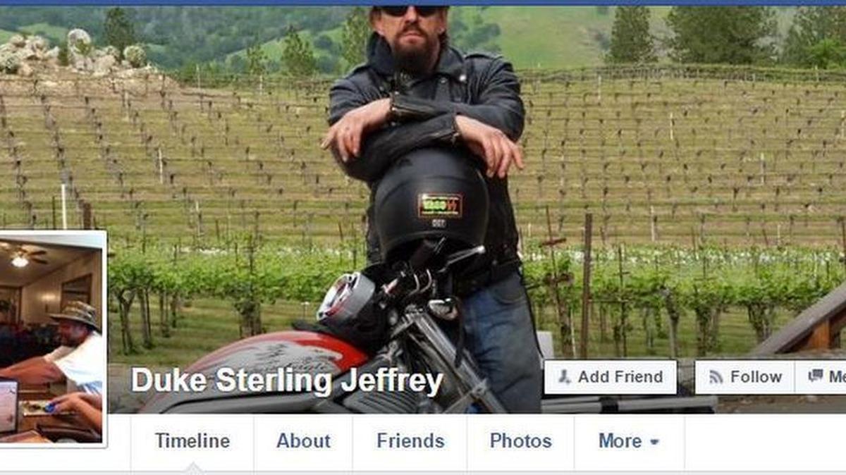 A screeshot of Jeffrey Sterling Duke’s Facebook page.