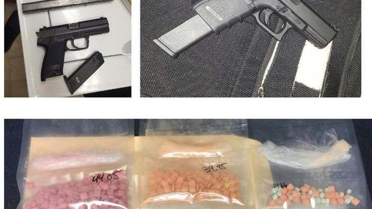 Items confiscated by Stockton officers