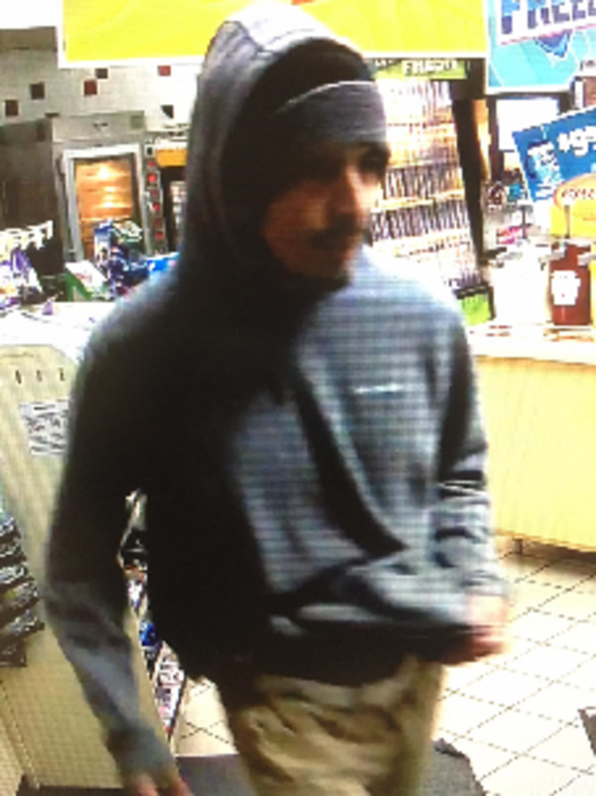 The man allegedly robbed an Arco gas station in Dixon at around 6 p.m. on Monday.