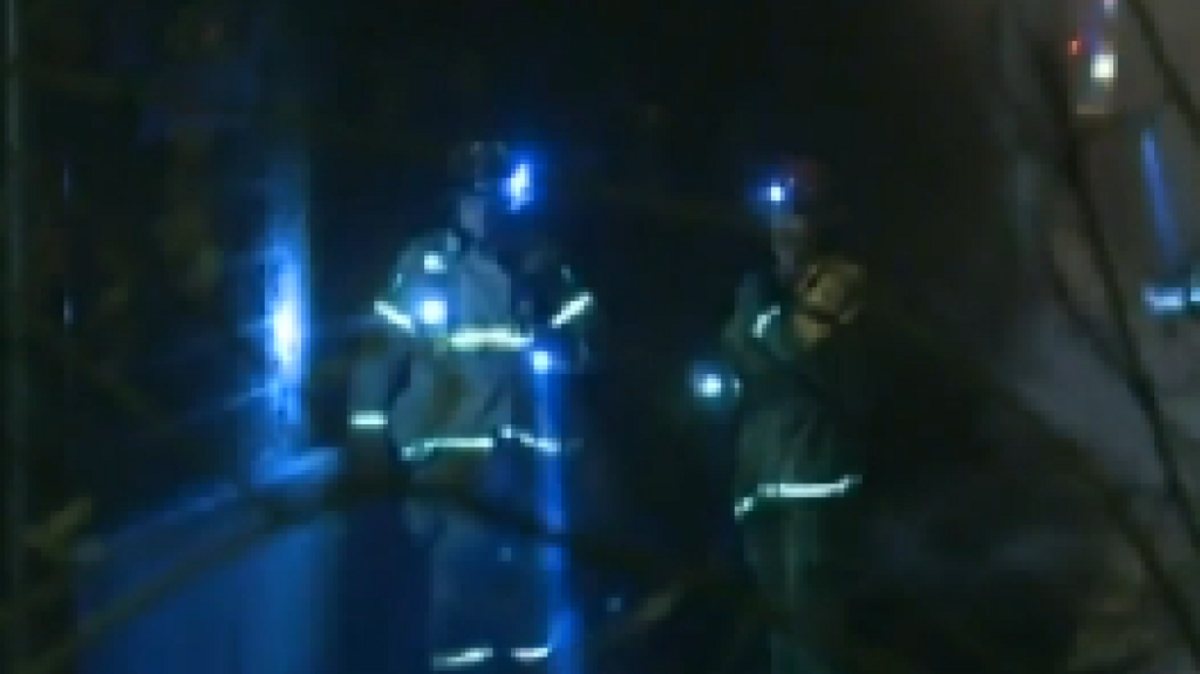 
In an image from video, Sacramento firefighters respond to a string of blazes in Rancho Cordova.
