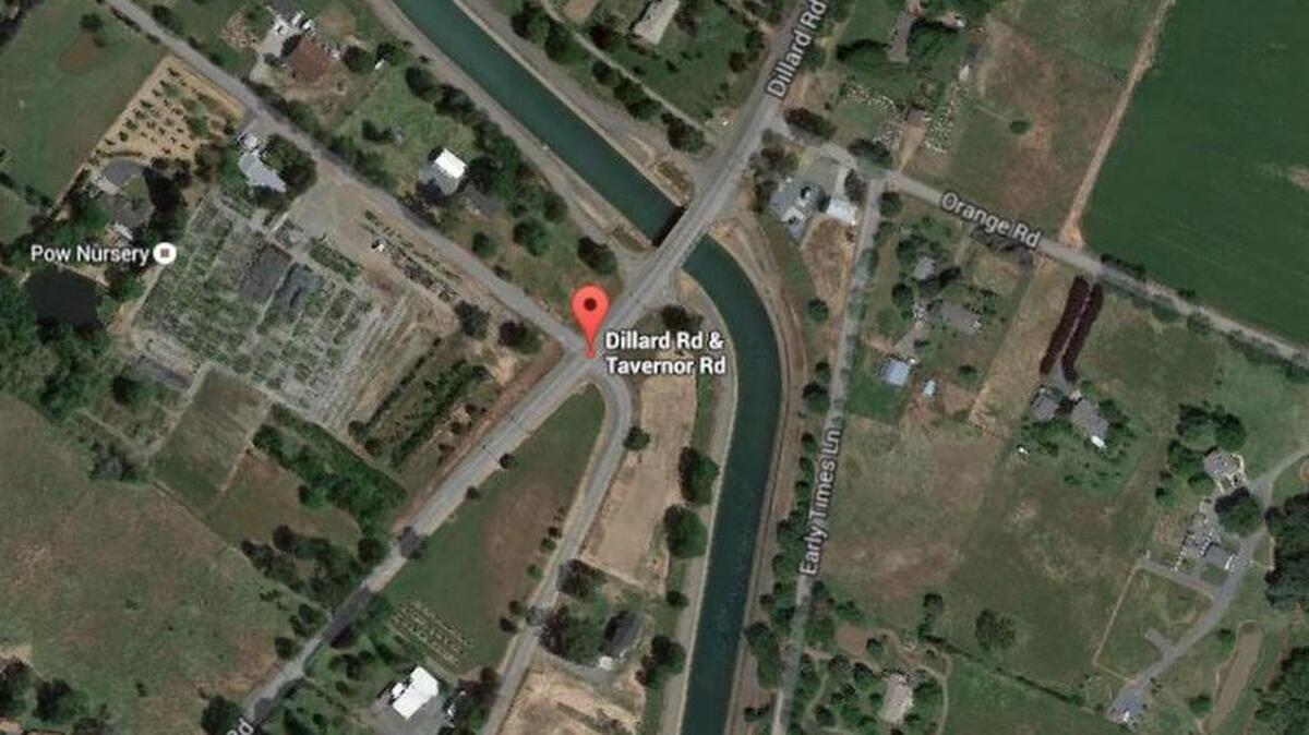 Google Earth image shows Tavernor Road at Dillard Road, near where the crash happened.