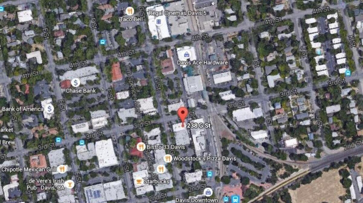 
An investigation into the fight is ongoing. The KetMoRee bar is at 238 G St., shown via Google Earth map.
