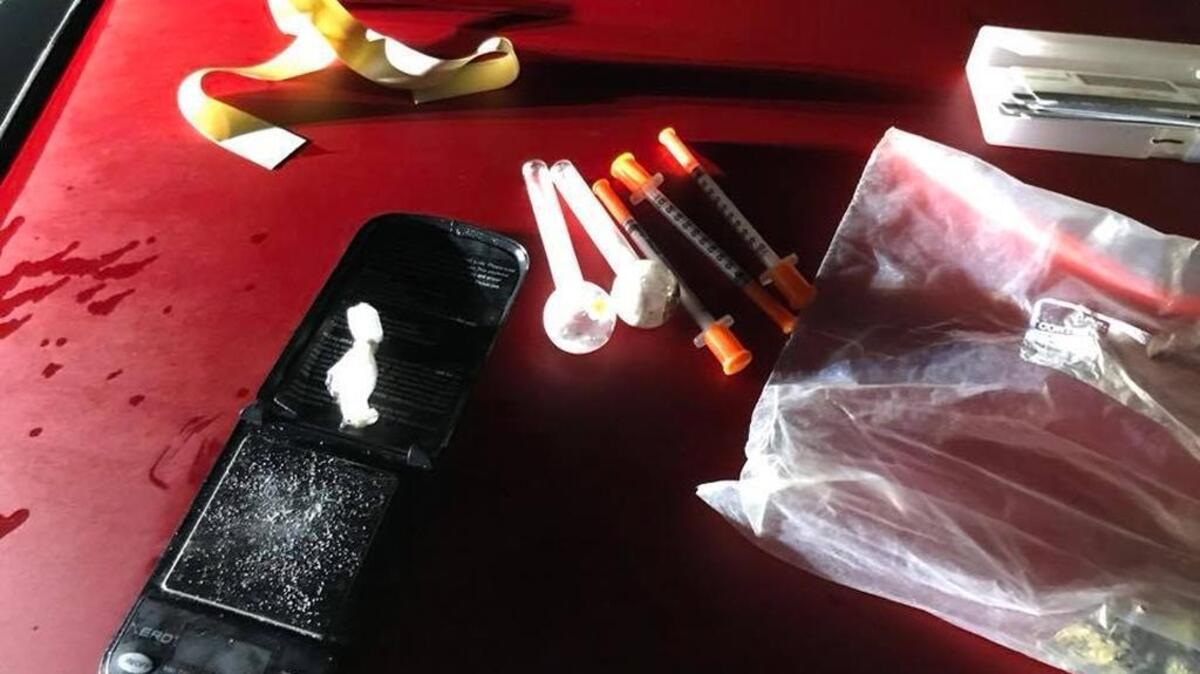 Items found in Miguel Hernandez’s car when he was arrested for driving under the influence.