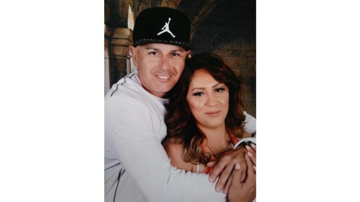 Tony Sotelo with his wife, Melissa Sotelo.