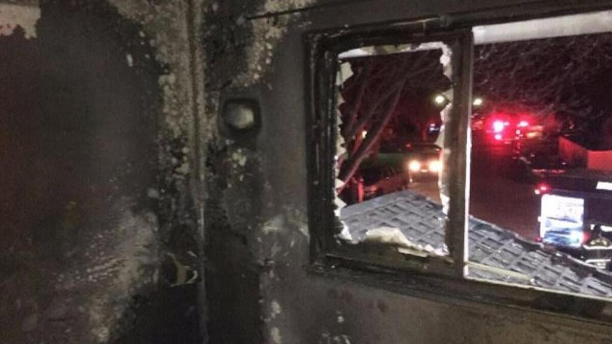 The blaze about 8 a.m. Wednesday flames consumed the bedroom of the home in the 7500 block of McTavish Circle.