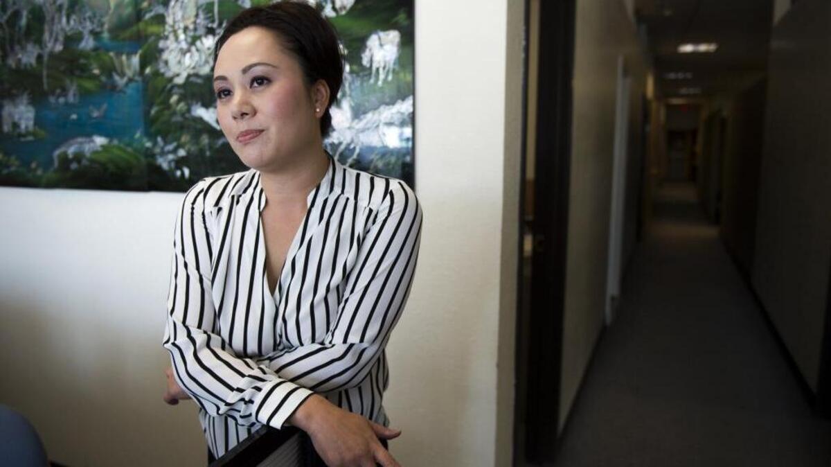 Executive Director Stephanie Nguyen of Asian Resources Community Services talks on Sept. 7, 2016, about the growing number of crimes against the Asian community in south Sacramento, Calif.