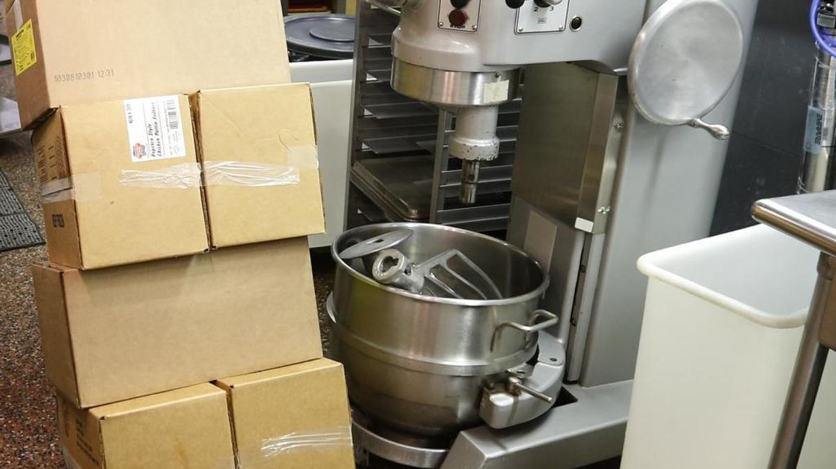 Food shipments are delivered to the kitchen at Carter-Riverside High School in Fort Worth, Texas on Friday, August 23, 2013.