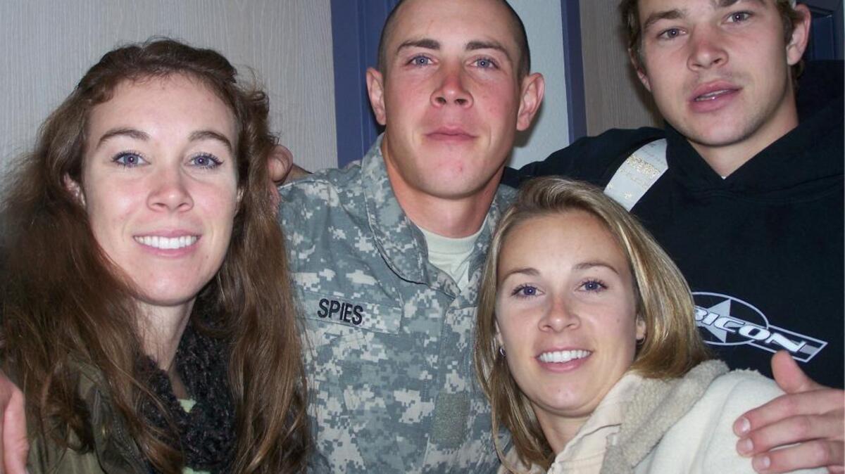 From left to right: Theresa Spies, Lawrence “Jake” Spies Jr., Stephanie Spies and Brian Spies.