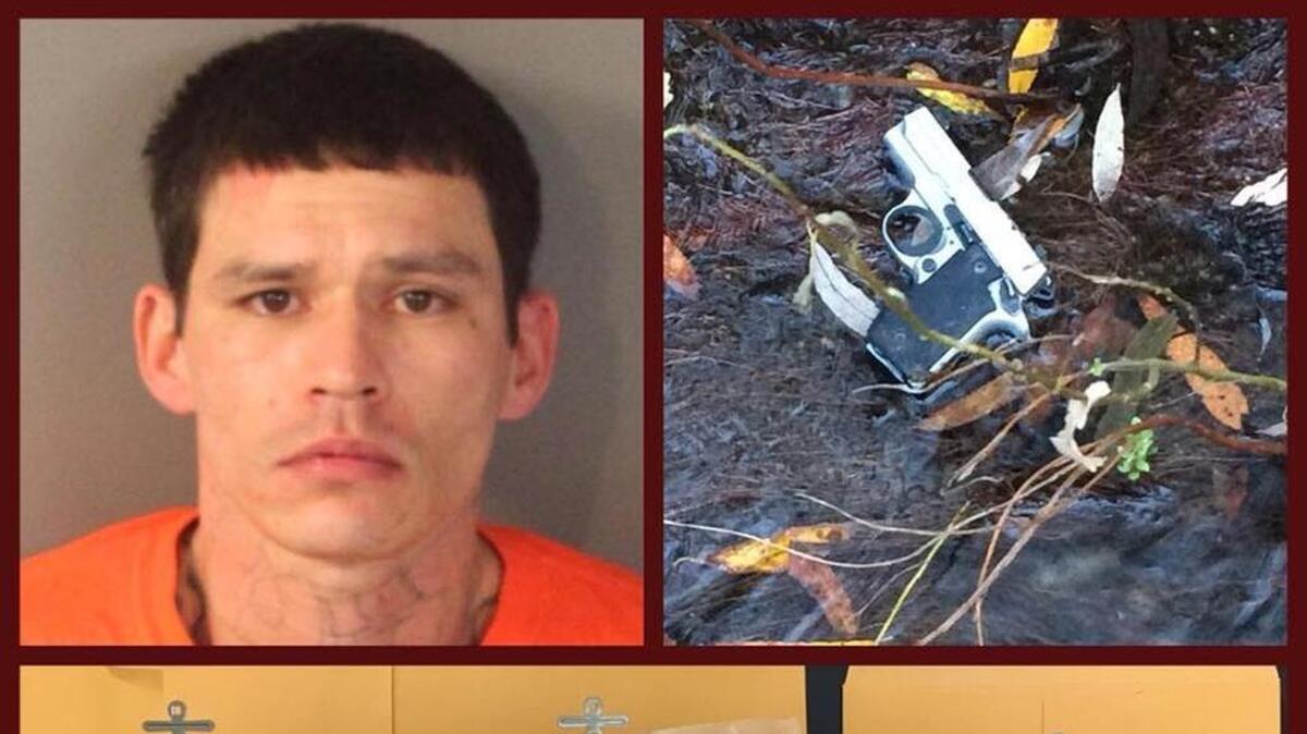 Carlos Tacdol, 32, of Rocklin was arrested after he allegedly led Placer County sheriff’s deputies on a pursuit in the Auburn area early Tuesday, Dec. 26, 2017. He is accused of evading officers, being a felon in possession of ammunition and a firearm, possession of a controlled substance, committing a felony while out on bail and receiving stolen property.